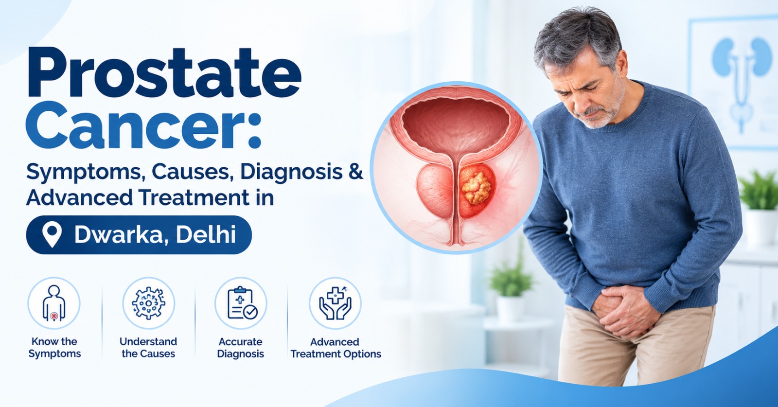 Prostate Cancer: Symptoms, Causes, Diagnosis & Advanced Treatment in Dwarka, Delhi